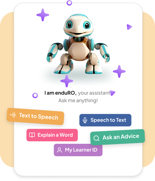 enduRO, the AI robot, offering smart and efficient support for students and teachers.