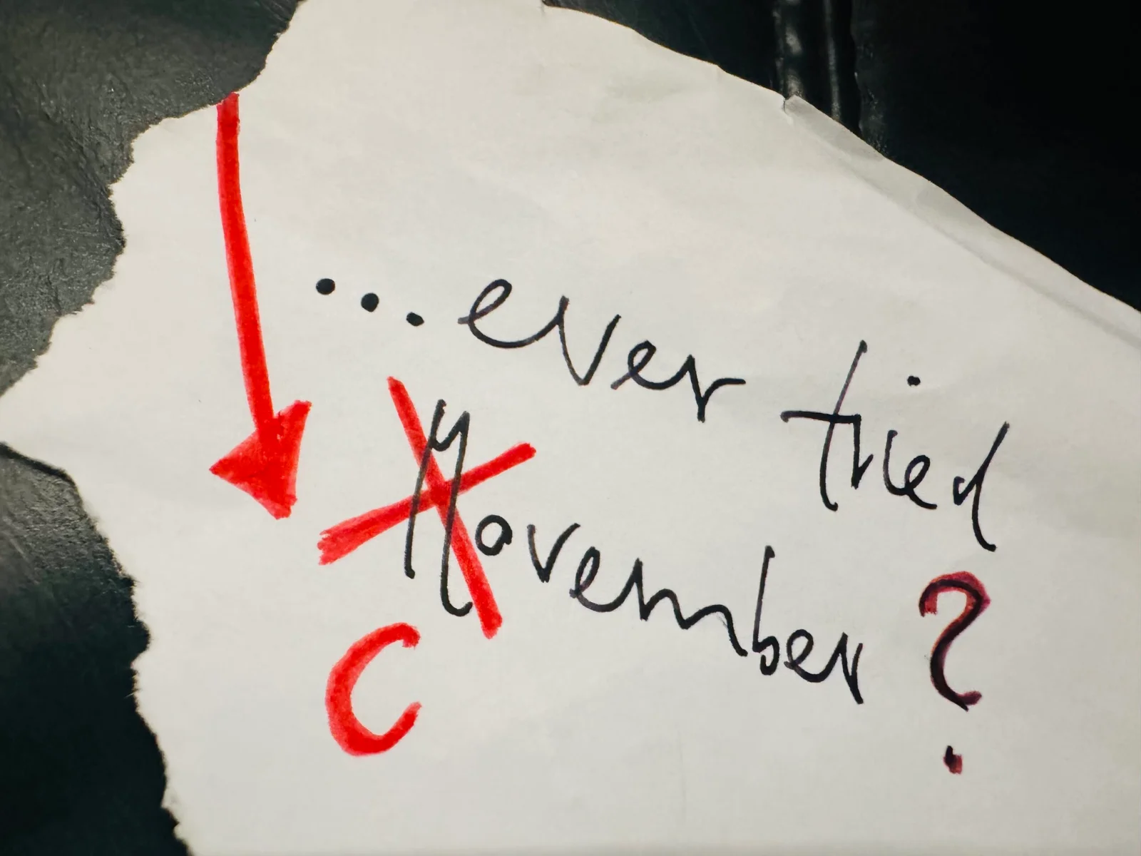 Ever tried a “Covember”? You should so.
