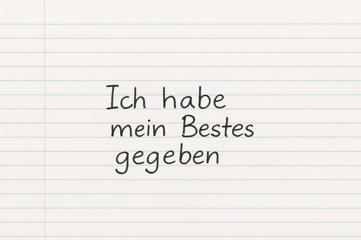 Warum „Ich habe mein Bestes gegeben“ nicht reicht