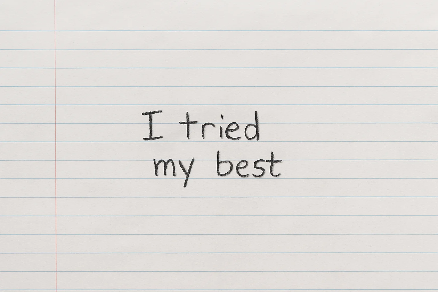 Why “I Tried My Best” Isn’t Enough